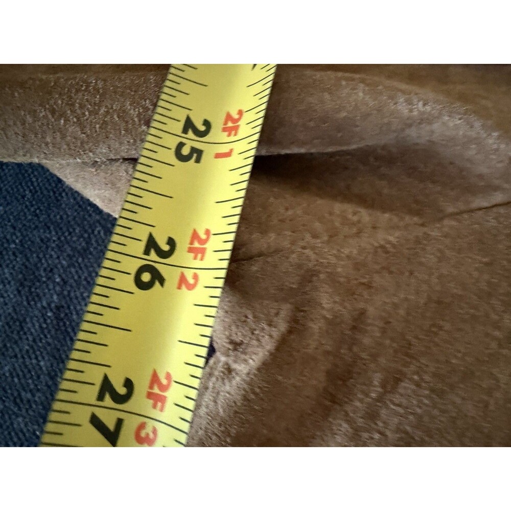 Wilsons Leather Jacket Men XXL Tan Suede Button Western 70’s Rock Retro Pockets - Picture 14 of 16